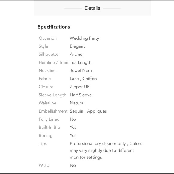 A-Line Mother of the Bride Dress Elegant Jewel Neck dress - Picture 10 of 11